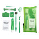 Orthodontic set for care of braces, green